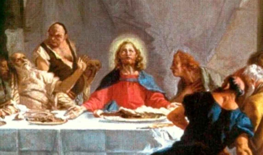 Иисус во время тайной вечери Тьеполо