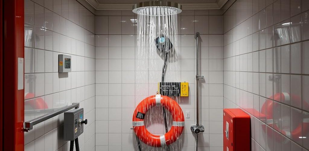 Аварийный душ на предприятии: спасение в экстренной ситуации