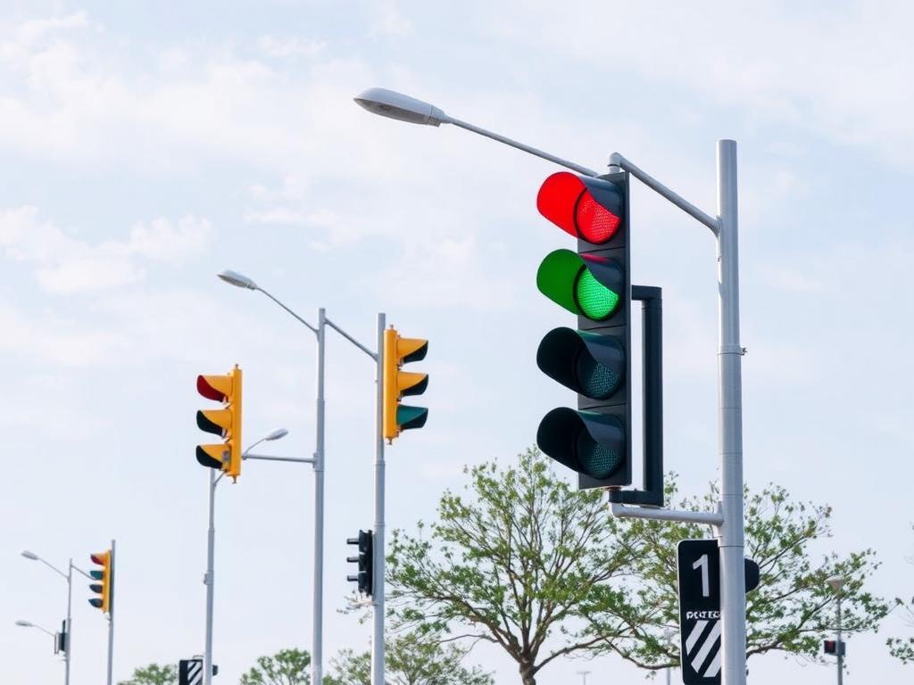 Types of traffic light poles: features and areas of applicationфото