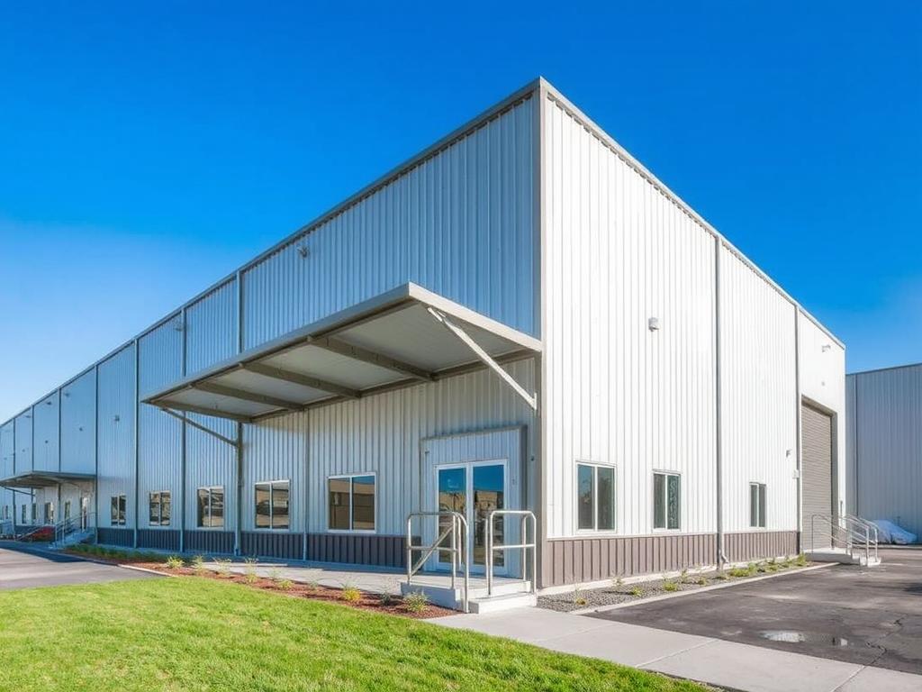 Prefabricated metal buildings for businessфото