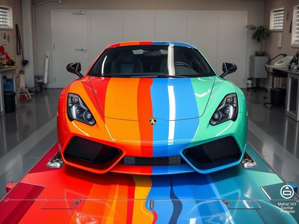colored polyurethane for carsфото
