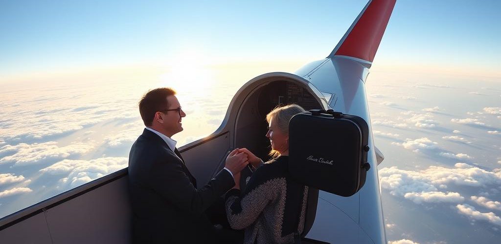 Как сделать предложение руки и сердца в самолёте и превратить это в незабываемое событие