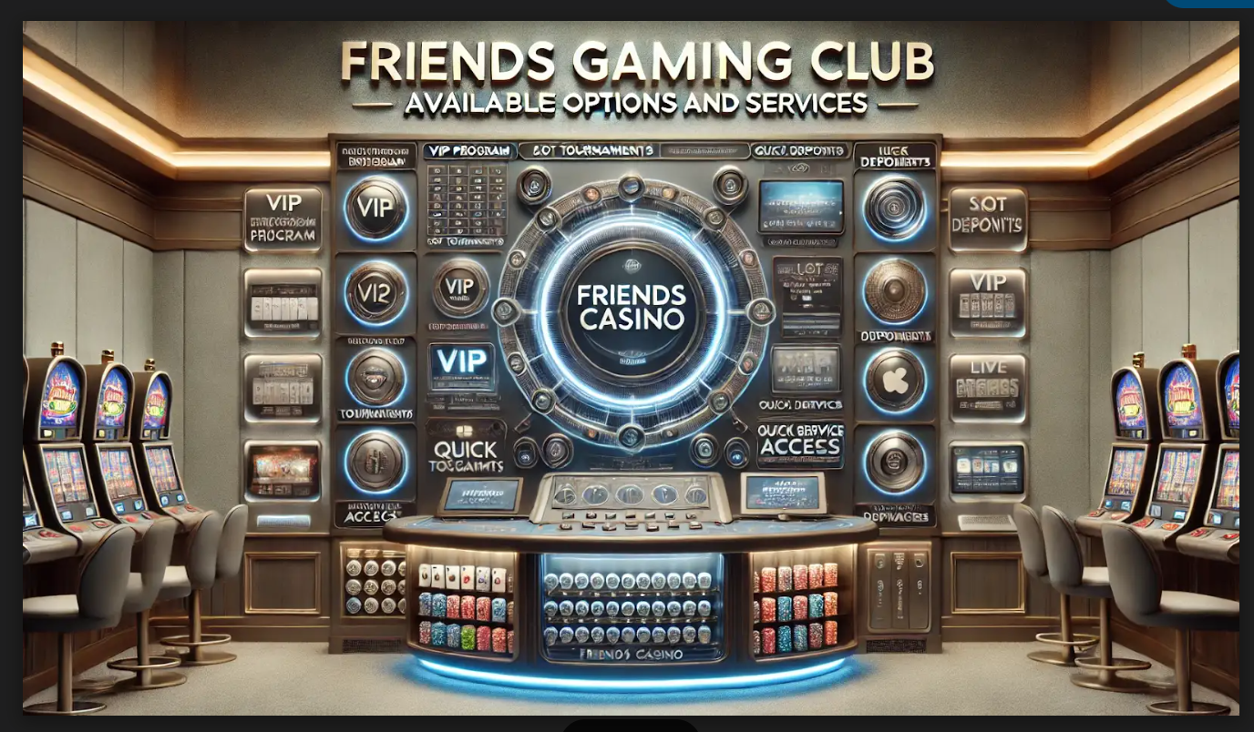 Игровой клуб Friends Casino: доступные опции и сервисы