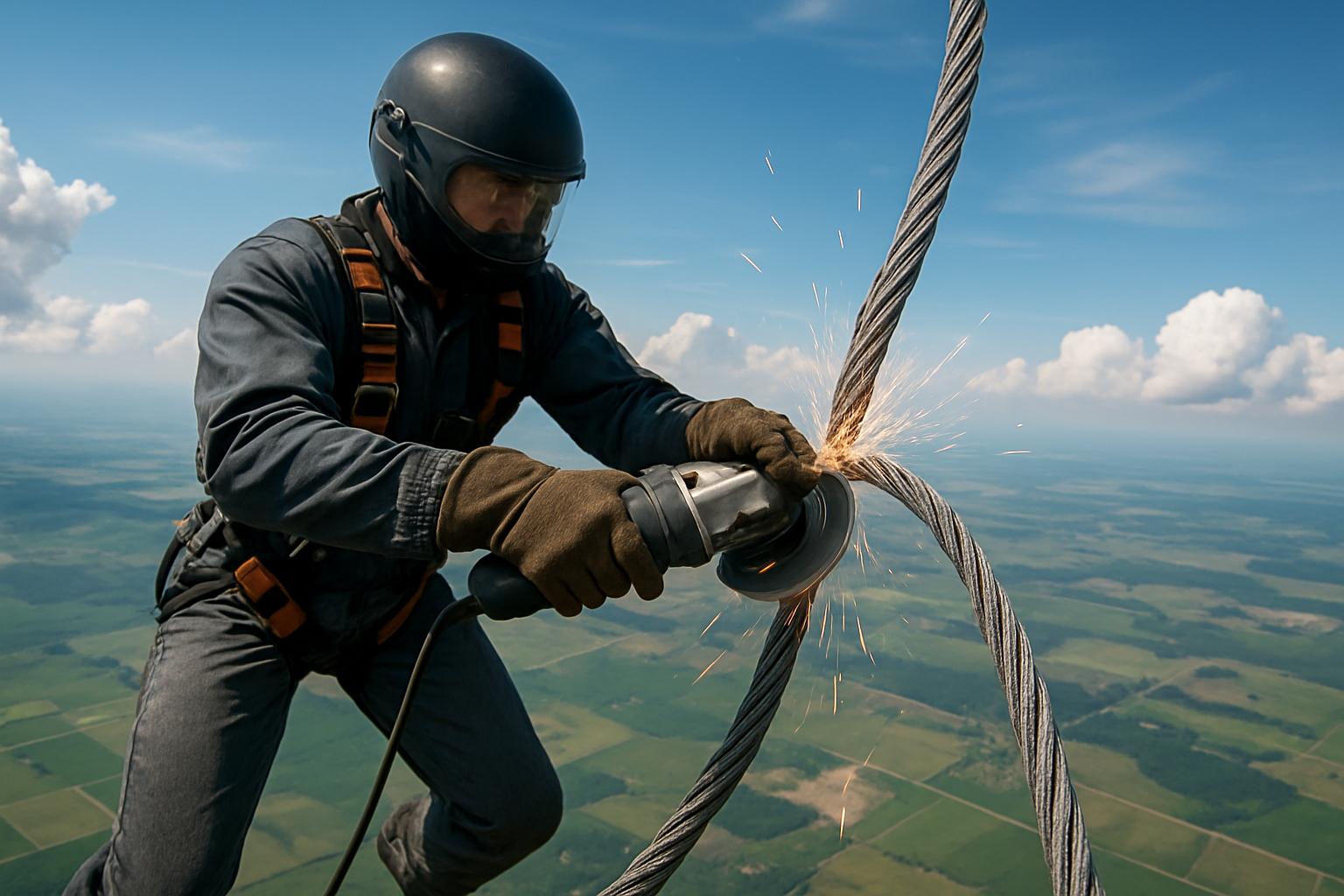 Миф о «болгарке»: можно ли резать стропы в небе?фото