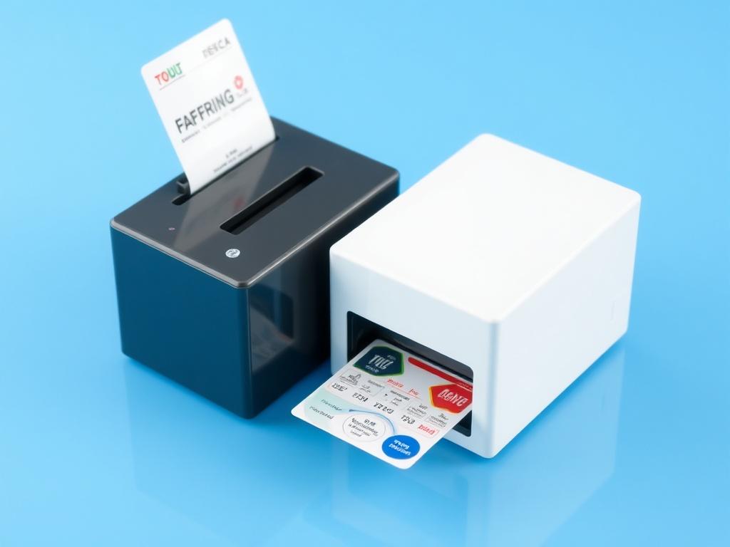 plastic card printer for printing passes and badgesфото
